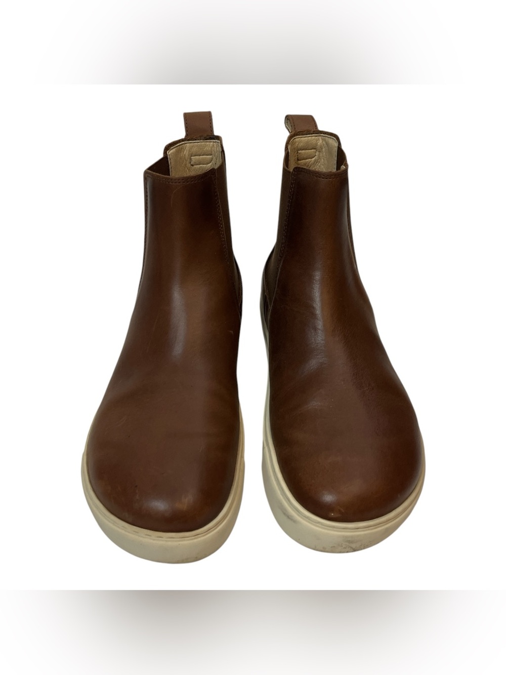 Birkenstock Bend Chelsea Boots Mens 41 US 8-8.5 Cognac Brown Leather Portugal - Picture 2 of 5